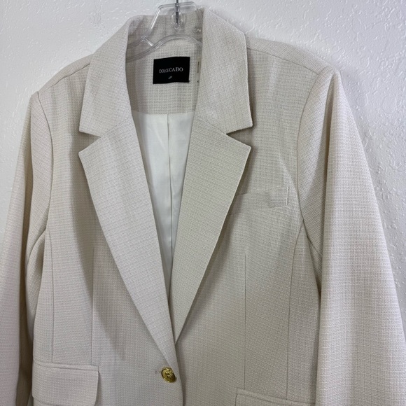 Dolce Cabo Cream career size XL business popover Blazer jacket - Picture 3 of 11